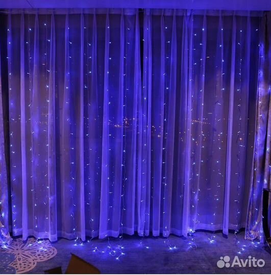 Штора гирлянда