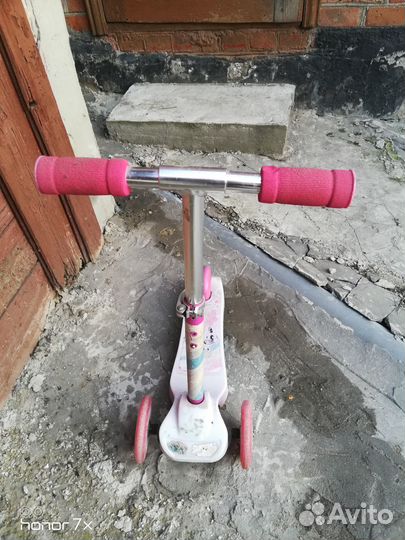 Самокат детский трехколесный бу