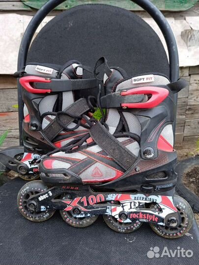 Роликовые коньки детские раздвижные размер 29-32