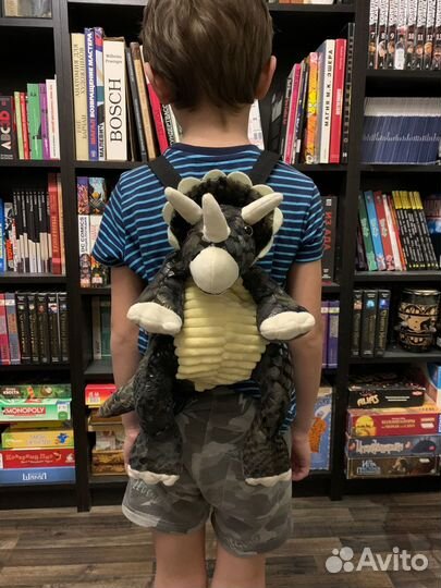 Детский рюкзак динозавр Трицератопс 38 см