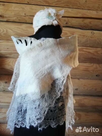 Комплект шапка и шарф женский