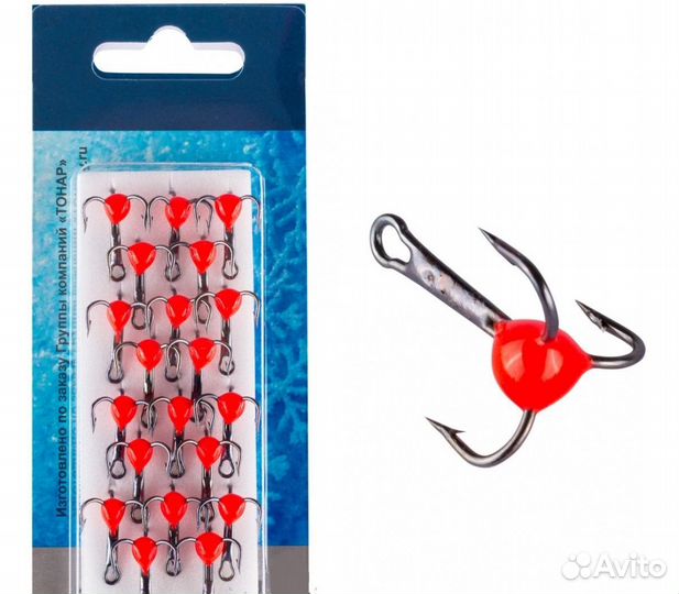 Тройник фосфорный с глазом красный №12 Premier Fis