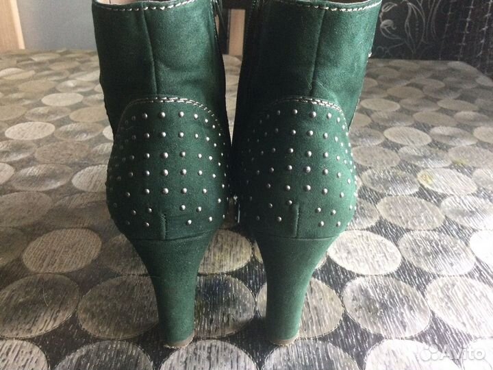 Сапоги нат / замша 38, ботильоны 40