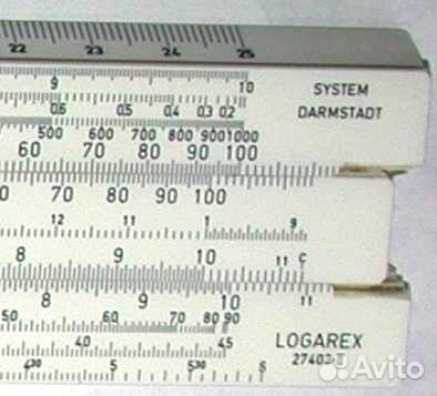 Линейка логарифмическая авиаконструктора Маленкова