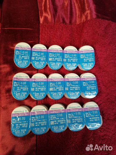 Линзы контактные, однодневные