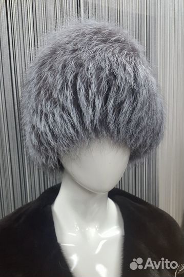 Шапка из меха чернобурки шпв-97