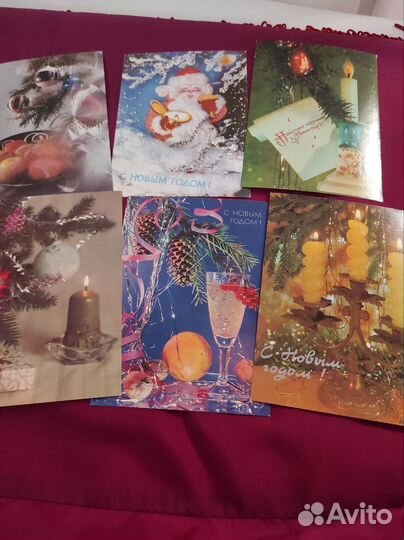 Новогодние открытки СССР