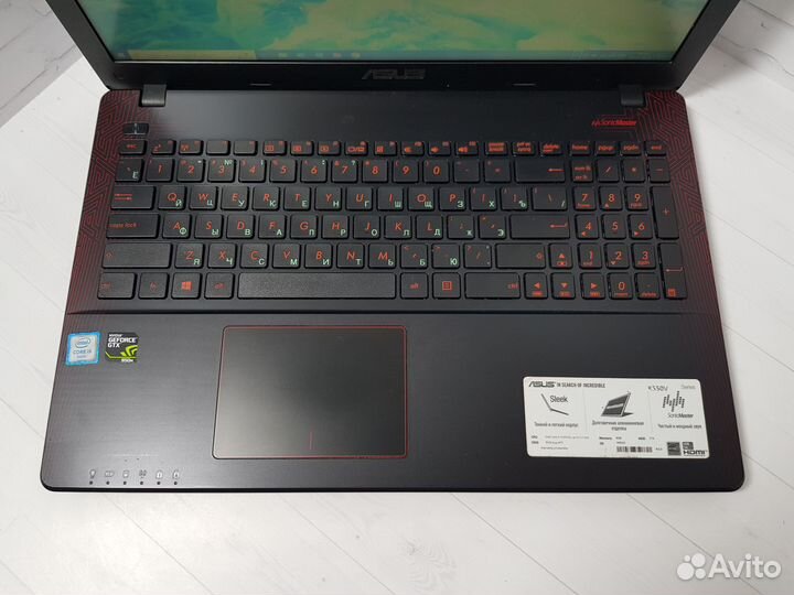 Игровой ноутбук Asus 4ядра/2видеокарты/8Gb/SSD