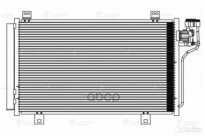 Радиатор кондиционера lrac251EP luzar