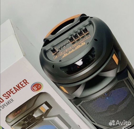 Блютуз колонка большая караоке пульт ду