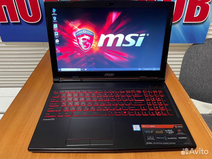 Мощный игровой ноутбук MSI/ GTX 1050Ti 4gb