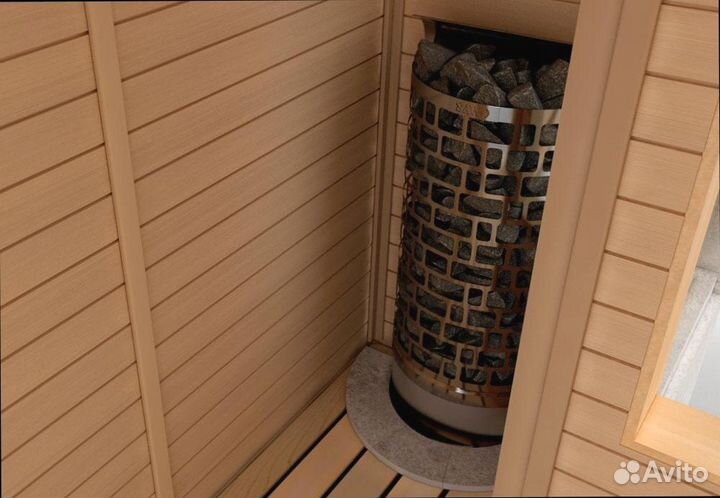 Печь каменка с монтажом