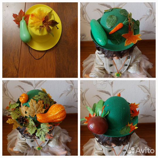 Головной убор фрукты овощи ягоды грибы