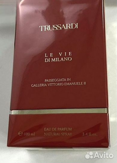 Trussardi Passeggiata In Galleria 100ml оригинал