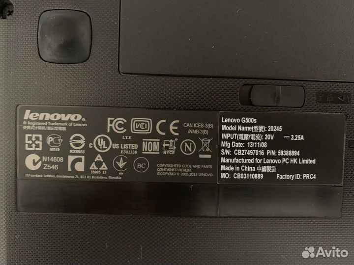 Ноутбук lenovo