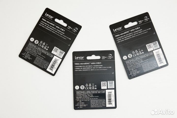 Карта памяти microSD Lexar Professional 64/128/256