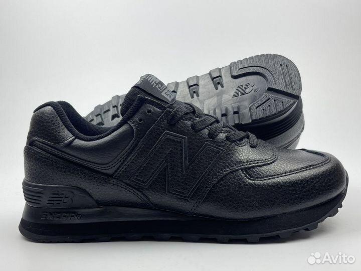 Кроссовки new balance 574 кожаные женские