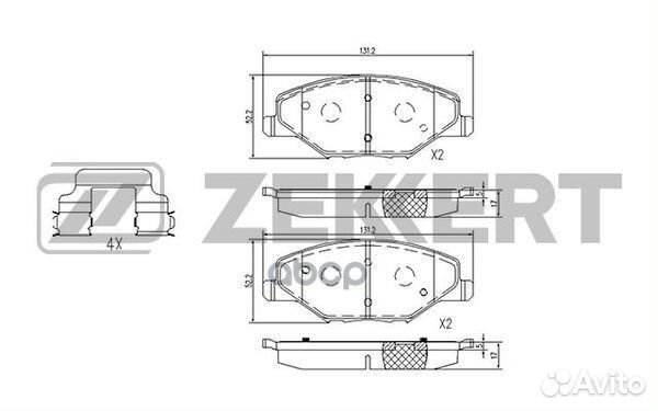 Колодки торм. диск. передн. Skoda Fabia (5J) 07