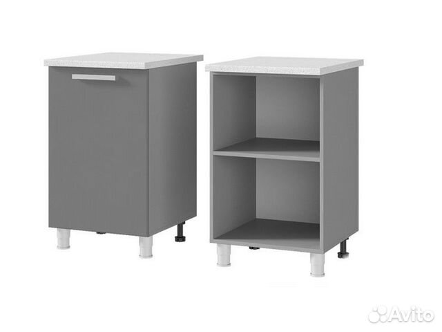 Кухня Афина айс Тумба 5Р1 корп белый, фасад 5Р1