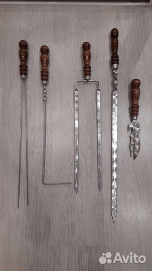 Шампура с деревянной ручкой