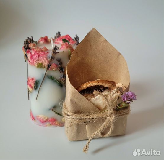 Свечи и мыло ручной работы. Подарочный набор