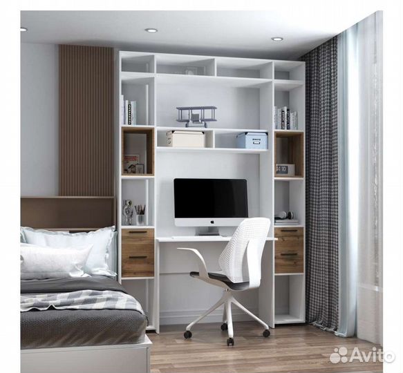 Стол письменный белый