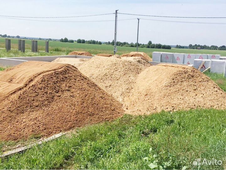 Песок карьерный с доставкой