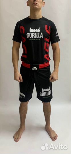 Комплект(футболка и шорты) Gorilla-eagle FC Red