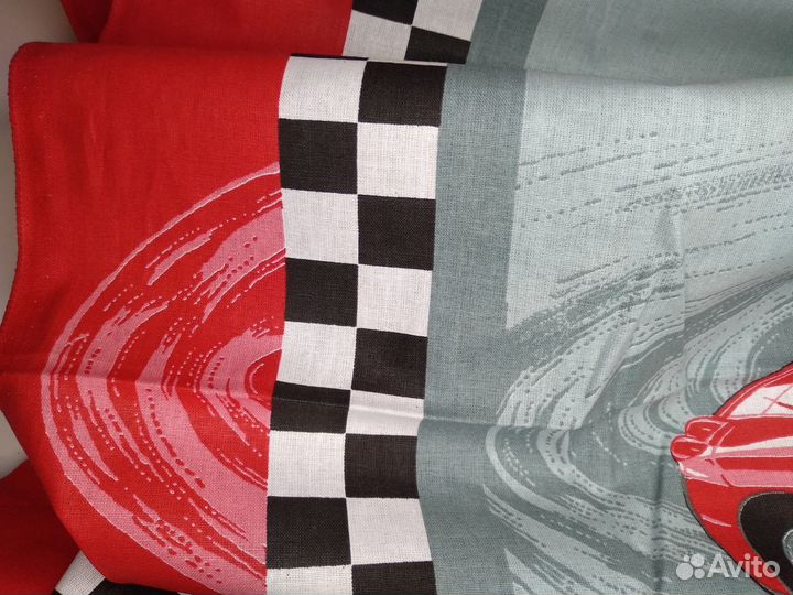 Ткань хлопковая с детским принтом / 3 отреза, 10м