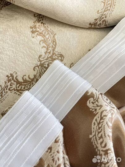 Изящные шторы с жаккардовым рисунком