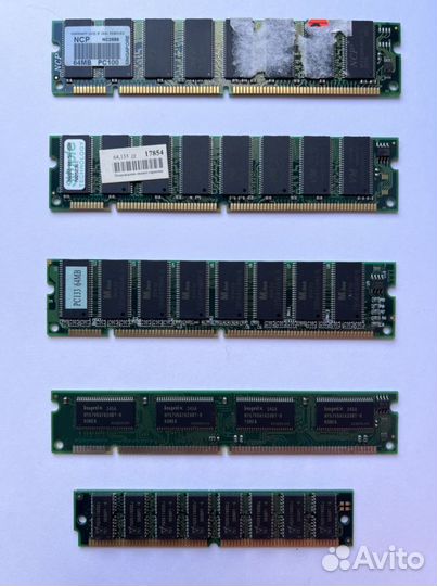 Память на 2 GB, 1GB, 512MB, 64MB, simm, sdr