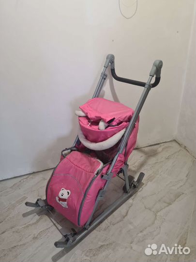 Детские санки коляска
