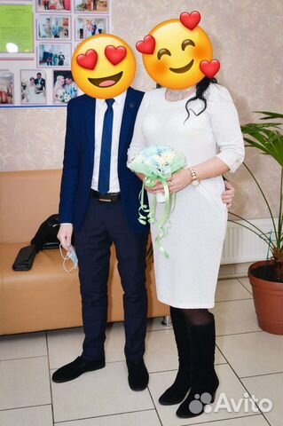 Платье бело - кремовое можно на свадьбу