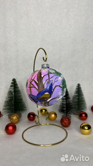 Елочная игрушка шар 