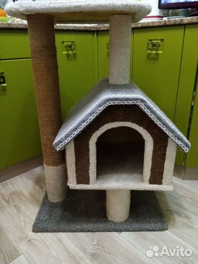 Разные домики с когтеточками