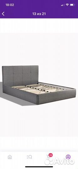 Кровать двухспальная спальное место 160на 200
