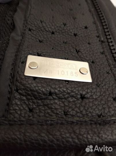 Мотокуртка кожаная Icon Crest Black