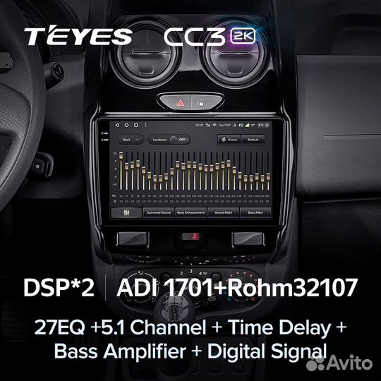 Магнитола Teyes CC3 2K 3/32 Renault Duster