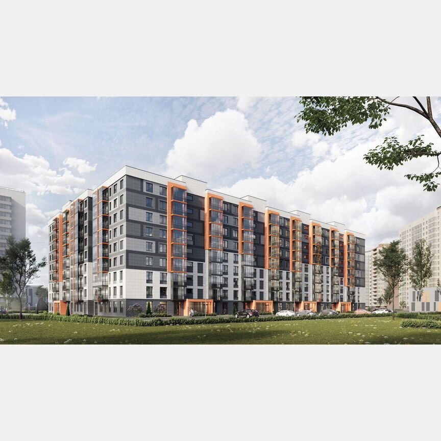 2-к. квартира, 67,8 м², 4/9 эт.