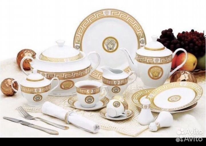 Столовый сервиз Da Vinci Nero Black (57предметов)