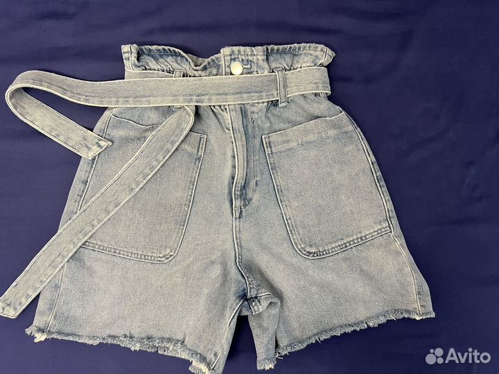 Джинсовые шорты zara 32