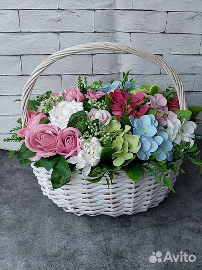 Мыльные цветы, букет