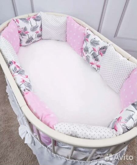 Бортики подушки в детскую кроватку