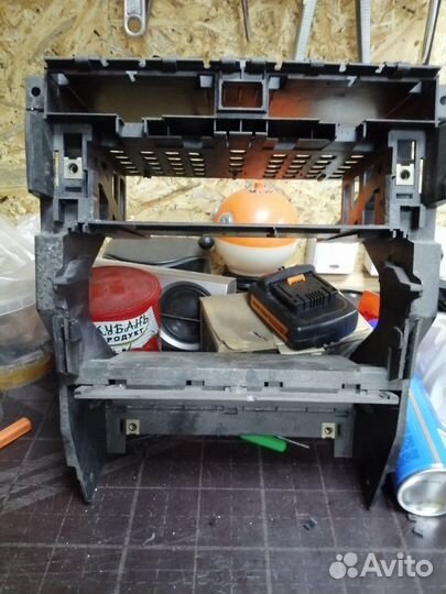 Консоль на ауди а4. 1 дин