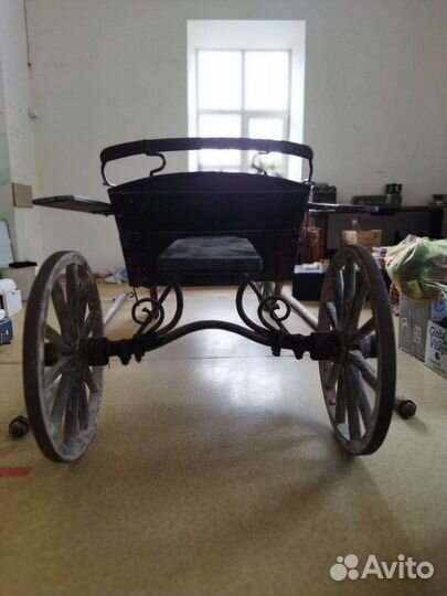 Старинная бричка линейка