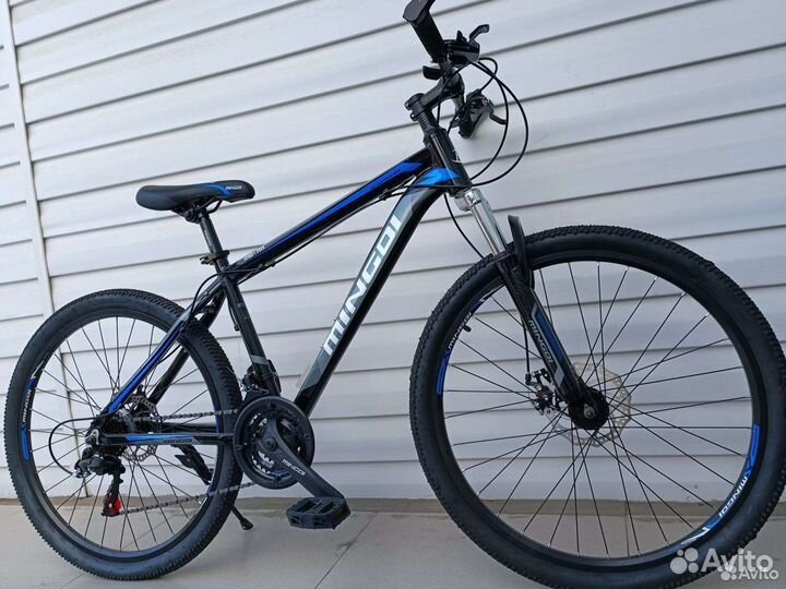 Скоростной велосипед Черно-синий новый