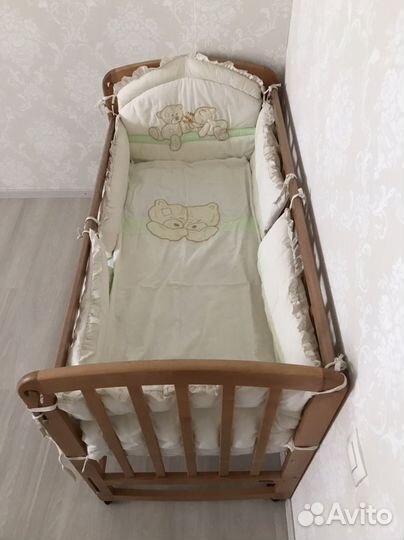 Комплект постельного белья в детскую кроватку