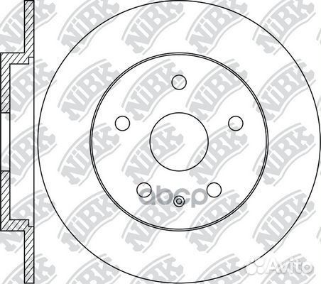 Диск тормозной задний NiBK RN1676 Япония 1/4 шт