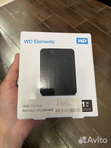 Внешний HDD WD Elements 1Tb объявление продам