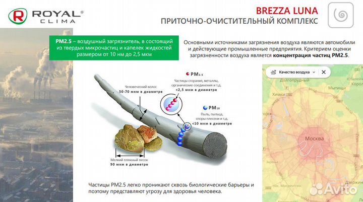 Приточно-очистительный RCB 80 LUX brezza luna